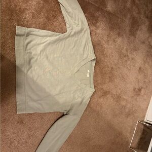 Madewell Sage Green V-Neck Top